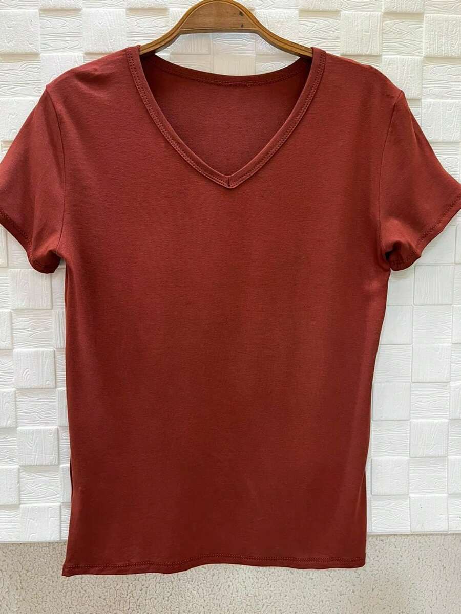 Women T-Shirts - 棕色 - 查看 1