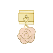 1個可愛的彩虹吊墜義大利手鏈，適用於9毫米不鏽鋼手鏈DIY女性珠寶製作 - 金黃色 - 查看 26