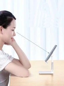 1入組桌面式手機架，適用於直播和平板支架，適用於視頻和照片拍攝。高度可調整，可用於辦公桌、自拍、平板電腦直播等。 - 彩色 - 查看 5