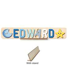 Puzzle avec nom personnalisé, jouet de puzzle en bois personnalisé, puzzle avec nom personnalisé, jouet de puzzle alphabet 3D, cadeaux de Noël de Pâques, cadeaux de premier anniversaire, cadeaux personnalisés, cadeau d'anniversaire, puzzle en bois, jouet de puzzle en bois personnalisé, cadeau d'anniversaire, blocs de construction pièce de coffret cadeau Décoration