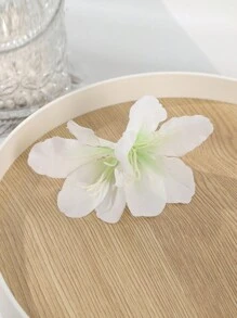 1 pieza Clip para el cabello con flor de lirio artificial de estilo bohemio, Pinza para el cabello para el Día de San Valentín, Pasadores para el cabello, Accesorios escolares, Atuendos de vacaciones para mujer