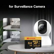 Kodak Memory Card 100MB/S C10 U3 V30 Class10 Micro SD Card With Adapter 32GB/64GB/128GB/256GB C10 Flash Card For Surveillance Car Smartphone Monitor - Black - View 8