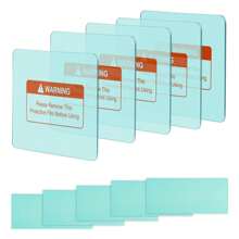 TRQWH焊接頭盔更換鏡片外部保護鏡片濾鏡套清晰外罩鏡片，適用於真正顏色自動變暗焊接頭盔5個外部（4.5" X 3.5"），5個內部（4.1" X2.1"） - 綠色 - 查看 1