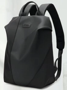 Lightweight, Minimalist Design Business Backpack For Women, High-Quality, Waterproof Leather, Large Capacity With Compartments, Side Zipper, Ideal For Students, Traveling, Business, Office Work, Graduates, School Backpack - Black - View 3