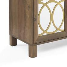 EDYO LIVING 63'' Media Console Mid Century Modern TV Stand, Wood TV Stand With Storage Cabinet And Open Shelf For Televisions Up To 65", Entertainment Center, TV Console Table For Living Room, Rustic Oak - 質樸的橡木色 - 查看 8