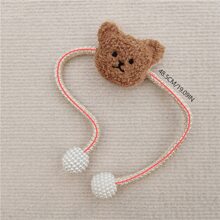1 pièce Joli crochet de rideau en forme de tête d'ours pour une chambre de bébé cosy, attache de fenêtre magnétique, décorations de douche de bébé, cadeaux pour la famille
