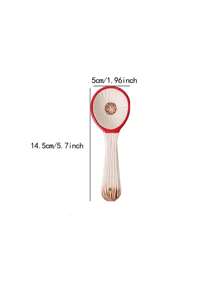 Bộ đồ ăn bằng gốm hình con sóc hoạt hình dễ thương có bát, đĩa, cốc, thìa, nắp và tay cầm, hoàn hảo cho gia đình, tân gia và lễ kỷ niệm - Đỏ và trắng - Xem 10