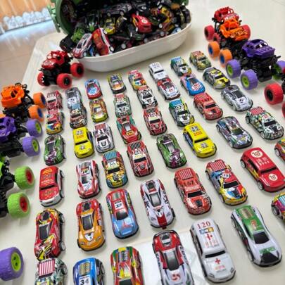 5/10/25pcs Alloy Diecast Toy Car, Random Color And Pattern,Back To School