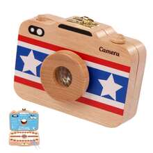 1入木製牙仙子牙齒盒兒童玩具，嬰幼兒奶酪齒珠寶盒收納盒，牙仙子紀念盒，適合男女失去乳齒時的生日禮物 - 彩色 - 查看 12