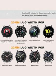 2 piezas/Set Correas para Samsung Galaxy Watch de acero inoxidable tipo malla metálica + Correa marrón, compatible con correas para Samsung Galaxy Watch, compatible con Huawei Samsung Galaxy Watch 6/5/5 Pro/Active, Dos correas para hombres y mujeres, Conectores de 20 mm y 22 mm, Correa para Galaxy Watch de 47/43 mm y 44/40 mm - Multicolor - Ver 11