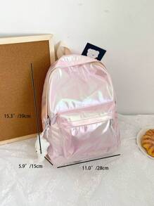 1 Ba Lô Trẻ Em Lớn Nhiều Màu Sắc Cho Học Sinh Ba Lô Bảo Quản Túi Ba Lô Đi Học Ba Lô Du Lịch Có Dây Kéo Công Suất Lớn Dây Đeo Có Thể Điều Chỉnh Nhẹ Di Động Cho Du Lịch Kỳ Nghỉ Trường Học Thể Thao Ngoài Trời Màu Chuyển Sắc Nylon Thời Trang Sáng Bóng Phong Cách Học Thuật Túi Thông Thường Cho Học Sinh Nam Nữ Học Sinh Trung Học Cơ Sở Phụ Kiện Du Lịch Màu Hồng - Hồng - Xem 2