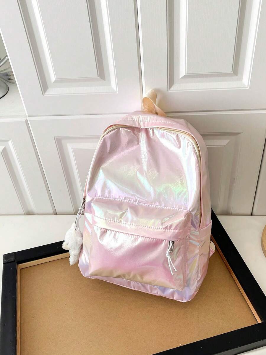 1 Ba Lô Trẻ Em Lớn Nhiều Màu Sắc Cho Học Sinh Ba Lô Bảo Quản Túi Ba Lô Đi Học Ba Lô Du Lịch Có Dây Kéo Công Suất Lớn Dây Đeo Có Thể Điều Chỉnh Nhẹ Di Động Cho Du Lịch Kỳ Nghỉ Trường Học Thể Thao Ngoài Trời Màu Chuyển Sắc Nylon Thời Trang Sáng Bóng Phong Cách Học Thuật Túi Thông Thường Cho Học Sinh Nam Nữ Học Sinh Trung Học Cơ Sở Phụ Kiện Du Lịch Màu Hồng - Hồng - Xem 1