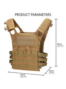 (Size Runs Small, Recommended For Slim Fit Users) Lightweight JPC Vest, Outdoor Training Vest With Multi-Functional MOLLE Expansion System