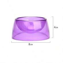 1pc Hamster Food Bowl Small Animal Round Plastic Anti-Tip Feeding Dish Container - Multicolor - View 13