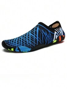 男士大尺寸透氣網布材質戶外涼鞋，適用於峽谷、海灘、快速乾燥、防滑橡膠鞋底，釣魚、浮潛、划船、水上運動、沙灘派對