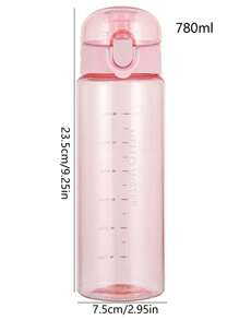 1pc 780ml Outdoor Portable Sports Water Bottle - Blue - View 11