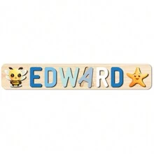 Puzzle avec nom personnalisé, jouet de puzzle en bois personnalisé, puzzle avec nom personnalisé, jouet de puzzle alphabet 3D, cadeaux de Noël de Pâques, cadeaux de premier anniversaire, cadeaux personnalisés, cadeau d'anniversaire, puzzle en bois, jouet de puzzle en bois personnalisé, cadeau d'anniversaire, blocs de construction pièce de coffret cadeau Décoration