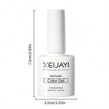 XEIJAYI 1支装 7.3ml 凝胶指甲油 冰透明杏色指甲油 冬季圣诞礼物 女士美甲 - 粉色 - 查看 2