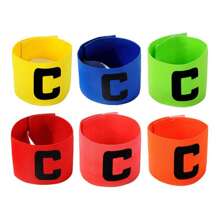 Captain Band Adjustable Soccer Team Leader Armband Elastic Sportsperson Protection Bands For Football, Basketball, Match Supplies
