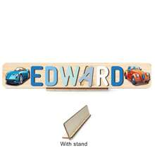 Puzzle avec nom personnalisé, jouet de puzzle en bois personnalisé, puzzle avec nom personnalisé, jouet de puzzle alphabet 3D, cadeaux de Noël de Pâques, cadeaux de premier anniversaire, cadeaux personnalisés, cadeau d'anniversaire, puzzle en bois, jouet de puzzle en bois personnalisé, cadeau d'anniversaire, blocs de construction pièce de coffret cadeau Décoration
