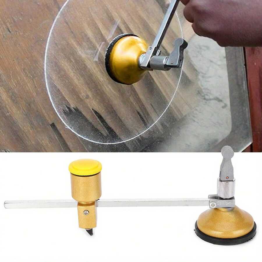 Circle Cutter Stained Glass Glass Cutter 360° Rotation Glass Circle Cutter Cfor OMPass 40Cm