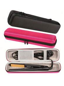1pc Hard Travel Bag For Classic Hair Straightener Curling Styler, EVA Hair Straightener Travel Case For Vacation, Waterproof And Drop-Proof (Bag Only) - Multicolor - View 7