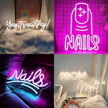理发店霓虹灯装饰、舞会之夜霓虹灯、美甲沙龙办公室酒吧餐厅的美甲霓虹灯、心形霓虹灯、“耶，这是美甲日”霓虹灯墙面装饰、美甲霓虹灯装饰、美黑沙龙霓虹灯、美甲墙艺术霓虹灯、可爱的美甲沙龙霓虹灯礼物、OPEN 霓虹灯标志、笑脸霓虹灯、NAILS 霓虹灯墙面装饰、美甲室、沙龙霓虹灯墙面装饰、送给亲人的独特礼物、LED 霓虹灯美容沙龙技术装饰、美甲墙灯装饰、学校班级聚会毕业舞会家庭房间商店装饰、USB 供电 - 白色 - 查看 2