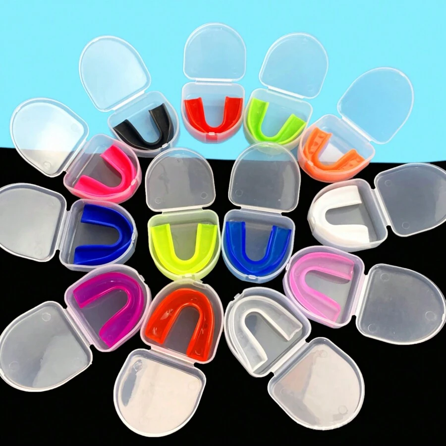 1入組附盒單面口腔護衛器，熱塑型牙套