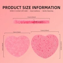 30片装压缩洁面海绵，100%天然美容水疗海绵，适用于日常洁面、去角质面膜、卸妆。居家旅行两相宜。化妆海绵，洗脸海绵，心形洁面海绵，美容师专用洁面海绵，彩妆，平价，房间装饰，梳妆台，旅行，卧室，化妆配件，粉扑，彩妆搅拌器，粉扑，化妆海绵