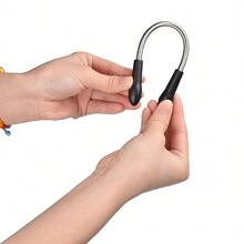 Stainless Steel Facial Hair Remover Spring Epilator Threading Tool (3-Pack) - 黑色 - 查看 2