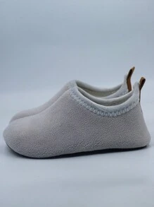 Children Warm Thermal Lined Anti-Slip Soft Sole Indoor Slipper Shoes, Toddler Wear-Resistant Floor Shoes, Suitable For Childcare Center, Yoga, Casual & Home Use, Autumn/Winter