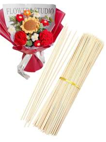 200pcs/100pcs/300pcs(+/-5pcs) 30CM Outdoor Camping BBQ Bamboo Skewers Sticks, For Grilling Meat/Kabobs/Fruits/Snacks,Bbq,Picnic,Camping,Garden,Patio,Outdoor,Garden Decor,Outdoor Decor.