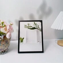 1pc Minimalist Style Picture Frame, Can Be Placed Horizontally Or Vertically, Suitable For Display On Tabletop Or Wall Decoration, For Living Room, Bedroom, Study, Hall, Gallery Etc. (Picture Is For Reference Only, Photo Paper Included Randomly)