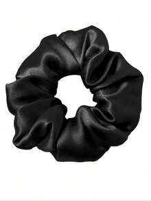 Silk Bonnet For Sleeping, Satin Hair Bonnets Large Sleep Cap For Women, Hair Wrap For Curly Hair Afros With Tie Band - Black - View 7