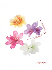 1 pieza Clip para el cabello con flor de lirio artificial de estilo bohemio, Pinza para el cabello para el Día de San Valentín, Pasadores para el cabello, Accesorios escolares, Atuendos de vacaciones para mujer