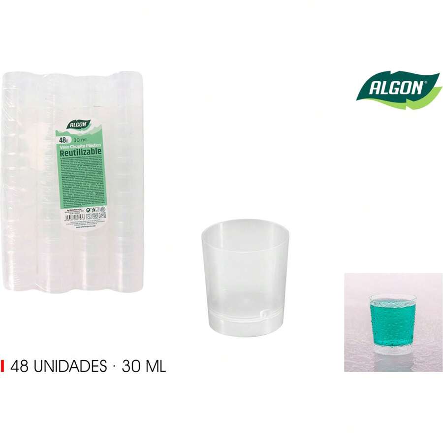 Algon Set De 48 Vasos Chupito Pp 30Ml Diseño Versátil y Funcional | Material Resistente, Fáciles de Desechar, Ligereza y Practicidad, Perfectos para Cualquier Evento, Reunión y Más⚫ Envío GRATIS ✅ Entrega 24/48h a España (península) - Multicolor - Ver 1