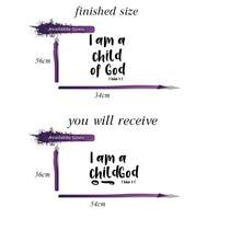 1pc Christian Jesus Bible Wall Sticker With Inspirational Quotes God, Suitable For Bedroom, Living Room, Dining Room, Home Decor - Multicolor - View 9