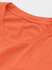 Camisa Camiseta Masculina Estampada Labirinto de Freud 100% Algodão Fio 30.1 Penteado - Laranja - Visão 2