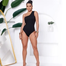 Women Bodysuits - 黑色 - 查看 5