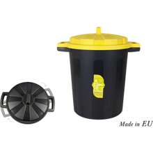 Inde Trash Can With Lid 35L Black Compact And Practical Design | Trash Can With Practical Opening System Versatile For Any Space And Easy To Clean, Ideal For Any Place - Multicolor - View 4