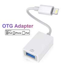 1 cable adaptador USB C/Apple a USB 3.0 OTG compatible con iPhone 15/14/13/12/11, iPads, MacBook y otros dispositivos adaptadores OTG - Blanco - Ver 8