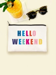 1pc Y2K Style Rainbow Letter Print Colorful Letter Design Funny Makeup Pouch Portable Toiletry Bag For Travel Makeup Bag Make Up Organizer Makeup Storage Cosmetic Bag Wash Bag Bathroom College Dorm ,Travel Stuff  Multifunctional Cosmetic Organizer Cute Handbag Wallet Pouch Case Portable Cosmetics Brush Storage Clutch With Zipper Closure For Lipstick, Brush, Skincare, Mobile Phone, Coin, Small Items, For Home, Travel, Beach,Pool Party,Vacation And School Use,Home Decor,Bathroom Livingroom Bathroom Organizer,Jewelry Organizer,Lip Oil Organizer,Nail Polish Organizer,Travel Essentials Cruise Essentials Dorm Essentials,Wedding Bridesmaid Gifts,Nurse Gifts,Sisters Gift,Mom Gifts,Birthday Gifts,Gifts For Friends And Teachers - Multicolor - View 21