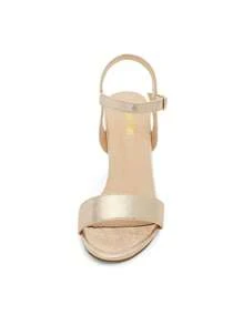 Women Fashionable High Heeled Sandals Open Toe Ankle Strap Buckle Heels High Chunky Block Heel Sandals, For Party, Wedding, Prom - Vàng - Xem 7