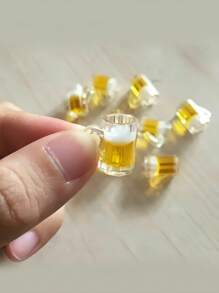 8pcs Miniature 1:12 Scale Kitchen Beer And Coffee Cup Accessories Toy Model, Mini Toy House Wine Glass Toy,Miniature Bottles,Pint Glass,Miniature Dollhouse,Miniature Things,Miniature,Dolls House Miniatures