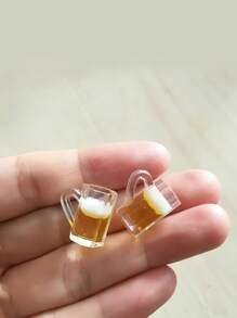 8pcs Miniature 1:12 Scale Kitchen Beer And Coffee Cup Accessories Toy Model, Mini Toy House Wine Glass Toy,Miniature Bottles,Pint Glass,Miniature Dollhouse,Miniature Things,Miniature,Dolls House Miniatures