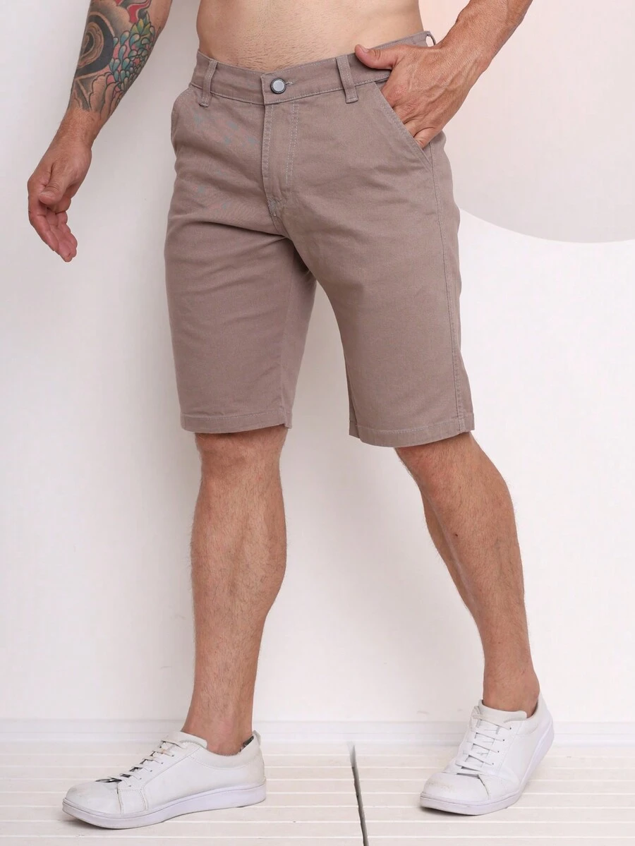 Men Shorts - 香檳色 - 查看 1