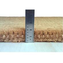 Heavy Duty Coir Door Mat Single Picture Frame, Monogram C - Green 22" X 36"