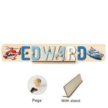 Puzzle avec nom personnalisé, jouet de puzzle en bois personnalisé, puzzle avec nom personnalisé, jouet de puzzle alphabet 3D, cadeaux de Noël de Pâques, cadeaux de premier anniversaire, cadeaux personnalisés, cadeau d'anniversaire, puzzle en bois, jouet de puzzle en bois personnalisé, cadeau d'anniversaire, blocs de construction pièce de coffret cadeau Décoration