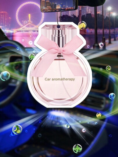 Car Aromatherapy Diffuser Air Freshener With Fragrant Pellets, Black Sugar Design, Vent Clip Type, Japanese Cartoon Decoration For Rearview Mirror, Suitable For Car/Toilet/Living Room/Bedroom/Home Interior