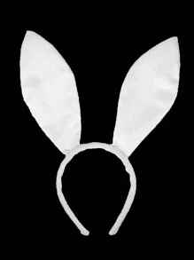 1pc Sexy Pink Black White Rabbit Ear Headband With Multiple Color Options, Suitable For Festival Party Dress Up, Performance Prop, Daily Use Halloween - Multicolor - View 9
